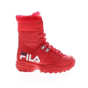 Fila Disruptor Fur Women's Boots Fila Red-Navy-White Sz. 8.5-9 shoes